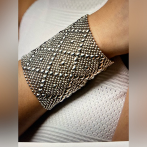 Sergio Gutierrez Jewelry - SG Liquid Metal Antique Silver Bracelet By Sergio Gutierrez